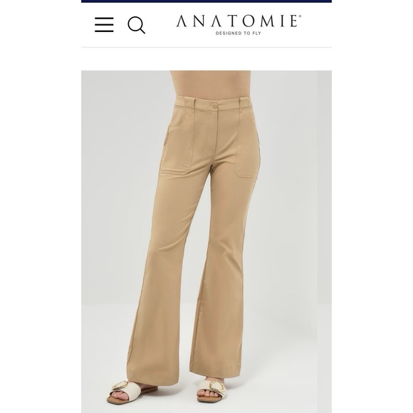 Anatomie Pants - $278 ANATOMIE Darby Stretch Flare Pant COLOR: Camel SIZE: Small